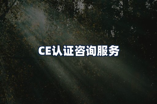 CE认证咨询服务